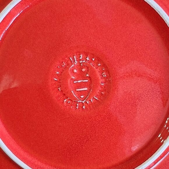 Vintage 1970s Waechtersbach West German Pottery Rare Red Heart Valentine - Picture 2 of 5